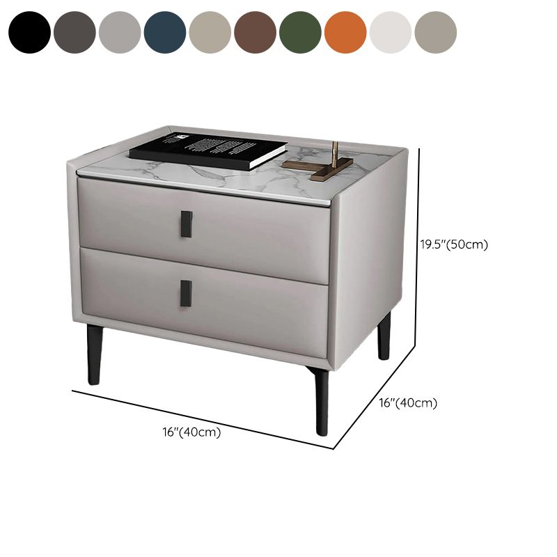 Modernismo comodino da letto per tavolino notturno con 2 cassetti per la casa