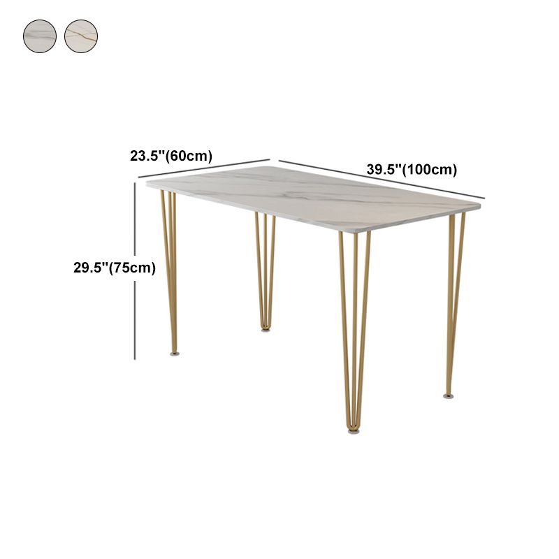 Home Hairpin Base Writing Desk Glam Style Stone Writing Desk Clearhalo 'furn' 'furn_office_desk' 'Furniture' 'furniture_office_desk' 'Office Desks' 'Office Furniture' 'office_desk' 1200x1200_2e7869aa-4079-4bdb-b04d-409defdef76d