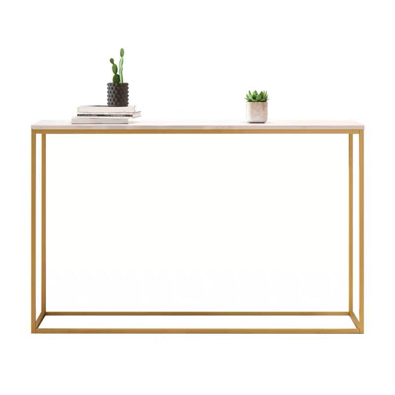 Tabella della console superiore in marmo per accento console Hall 29.53 "