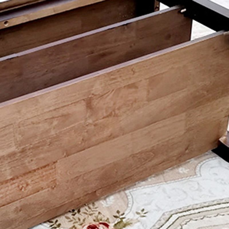 Contemporary Rubber Wood Bench Rectangle Seating Bench in Brown with Storage Clearhalo 'Benches' 'Chairs & Seating' 'furn' 'furn_benches' 'Furniture' 'Living Room Furniture' 1200x1200_2e78c3ec-b9fe-46cb-877a-035427ec5586