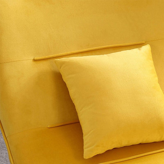 Contemporary Armless with Ottoman Basic Four Leg Lounge Accent Chair