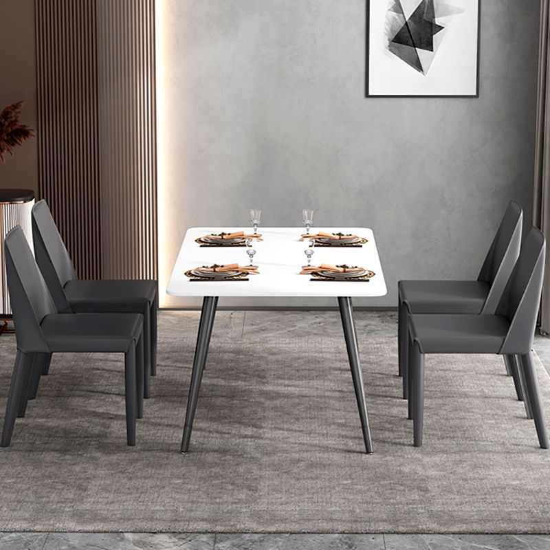 Glam Leather Kitchen and Dining Room Chair Solid Back Chair(Set of 2) Clearhalo 'Dining Chairs' 'Dining Tables & Seating' 'dining_chair' 'furn' 'furn_dining_chair' 'Furniture' 'furniture_dining_chair' 'Kitchen & Dining Furniture' 1200x1200_2e79cc8b-a9fc-48b5-8c92-595ae131675e