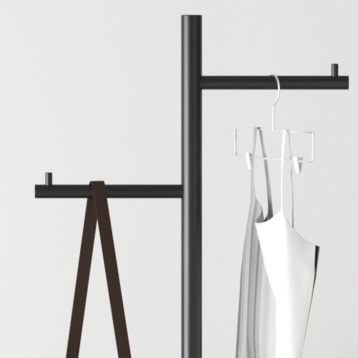 Hall Tree Contemporary Metal Coat Hanger Single Hall Stand avec crochets