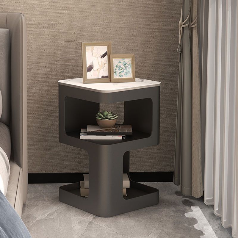 Glam Accent Table Nachtstand metaal/stenen nachttafel voor slaapkamer