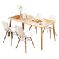 Standard Height Wooden Top Dining Set with 4 Light Brown Wood Legs for Dining Furniture Clearhalo 'Dining Room Sets' 'Dining Tables & Seating' 'dining_room_set' 'Furniture' 'furniture_dining_room_set' 'Kitchen & Dining Furniture' 'kitchen&dining_furn' 'kitchen' 1200x1200_2e7c821b-6978-4599-a237-ee8cc98a1920