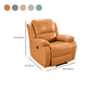 Modern Faux Leather Standard Recliner Swivel Rocker Recliner Chair