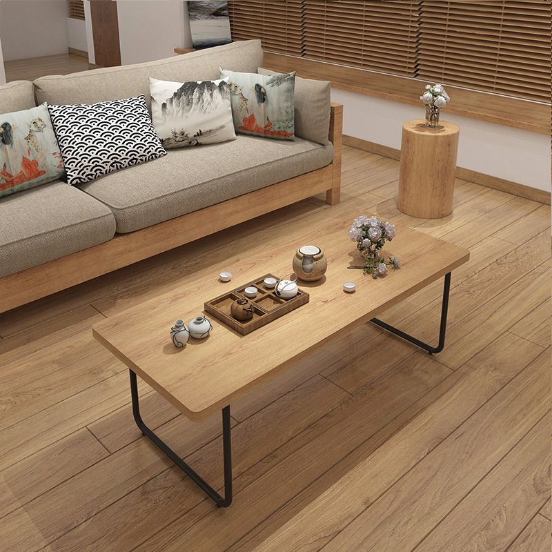 Contemporary Sled Coffee Table Solid Wood Coffee Cocktail Table Clearhalo 'Coffee & Accent Tables' 'Coffee Tables' 'coffee_tables' 'furn' 'furn_coffee_tables' 'Furniture' 'Living Room Furniture' 1200x1200_2e7f2a14-401e-4d6c-a176-55e4400094d9