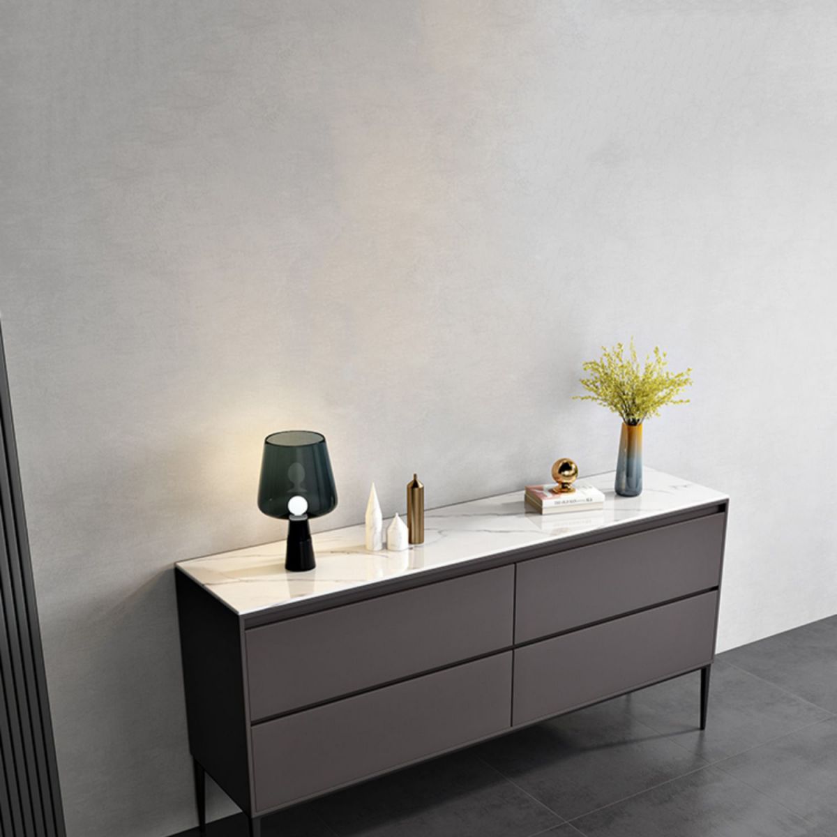 Server da pranzo in stile contemporaneo 4 Server dei cassetti per soggiorno