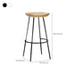 Tabouret de comptoir en bois massif contemporain tabouret de bar de salon