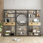 Geometric Shelf Bookshelf Metal and Wooden Bookcase for Home Office Clearhalo 'Bookcases' 'furn' 'furn_bookcases' 'Furniture' 'furniture_bookcases' 'Office Furniture' 1200x1200_2e8144c5-7923-4094-a273-b39fa2c91464