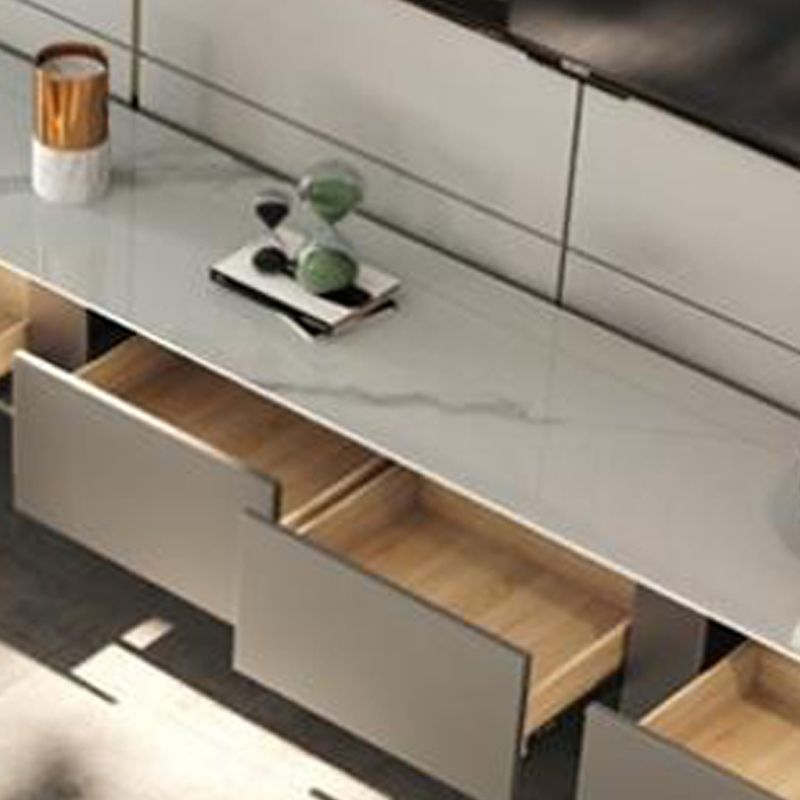 Contemporary Media Console TV Stand Stone TV Stand for Living Room Clearhalo 'furn' 'furn_tv_stands_entertainment_centers' 'Furniture' 'Living Room Furniture' 'TV Stands & Entertainment Centers' 'TV Stands & Media Storage Furniture' 'tv_stands_entertainment_centers' 1200x1200_2e823889-f0b9-46ed-b3a8-ebb67fa45a3a