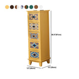 Moderne moderne accentkist uit het midden van de eeuw 11.81 "brede rechthoek standaardkist met laden