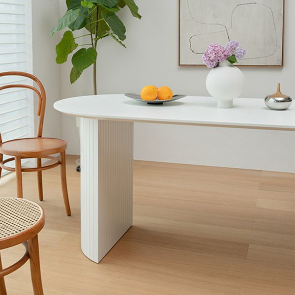 Solid Wood Contemporary Oval Dining Table White Wood Top Table for Dining Room Clearhalo ' dining_table' 'Dining Tables & Seating' 'Dining Tables' 'furn' 'furn_dining_table' 'Furniture' 'furniture_dining_table' 'Kitchen & Dining Furniture' 'kitchen&dining_furn' 'kitchen' 'kitchen_dining_table' 1200x1200_2e837b2a-abf1-4b3b-84c2-608ac0dc177f