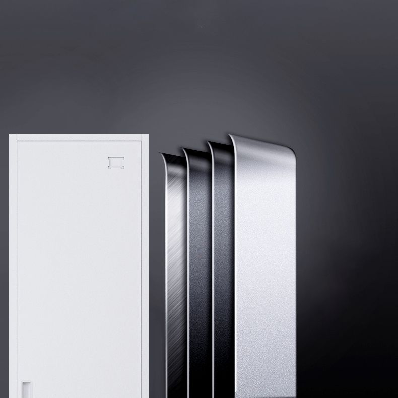 Armoire de rangement en métal moderne gris et noir gris et noir avec portes