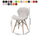 Contemporary Beech Wingback Side Chair Matte Finish Upholstered Dining Chair Clearhalo ' kitchen&dining_furn' 'Dining Chairs' 'Dining Tables & Seating' 'dining_chair' 'Furniture' 'furniture_dining_chair' 'Kitchen & Dining Furniture' 'kitchen' 1200x1200_2e8785ae-e145-4d0f-be36-5edee5ff7691