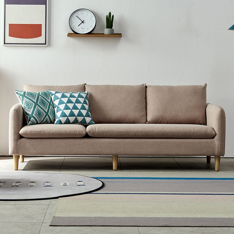 3-seater Standard Modern Wood Legs Sofa Cushions Square Arm Sofa Clearhalo 'furn' 'furn_sofas' 'Furniture' 'furniture_sofas' 'kitchen' 'kitchen_sofas' 'Living Room Furniture' 'Sofa' 'sofas' 1200x1200_2e88c1f5-fc5f-4482-a651-df426cf5e287