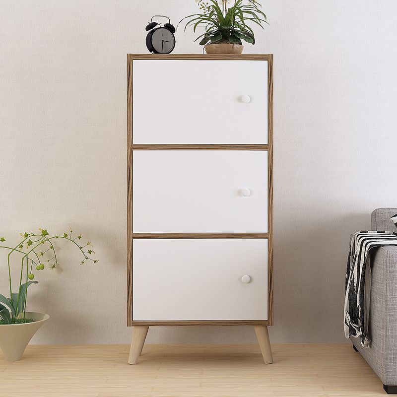 Contemporary Wooden Accent Cabinet with Knobs Doors and Straight Legs Clearhalo 'Cabinets & Chests' 'cabinets_chests' 'furn' 'furn_cabinets_chests' 'Furniture' 'Living Room Furniture' 1200x1200_2e88d38f-0e06-433f-9f33-148188729dc2