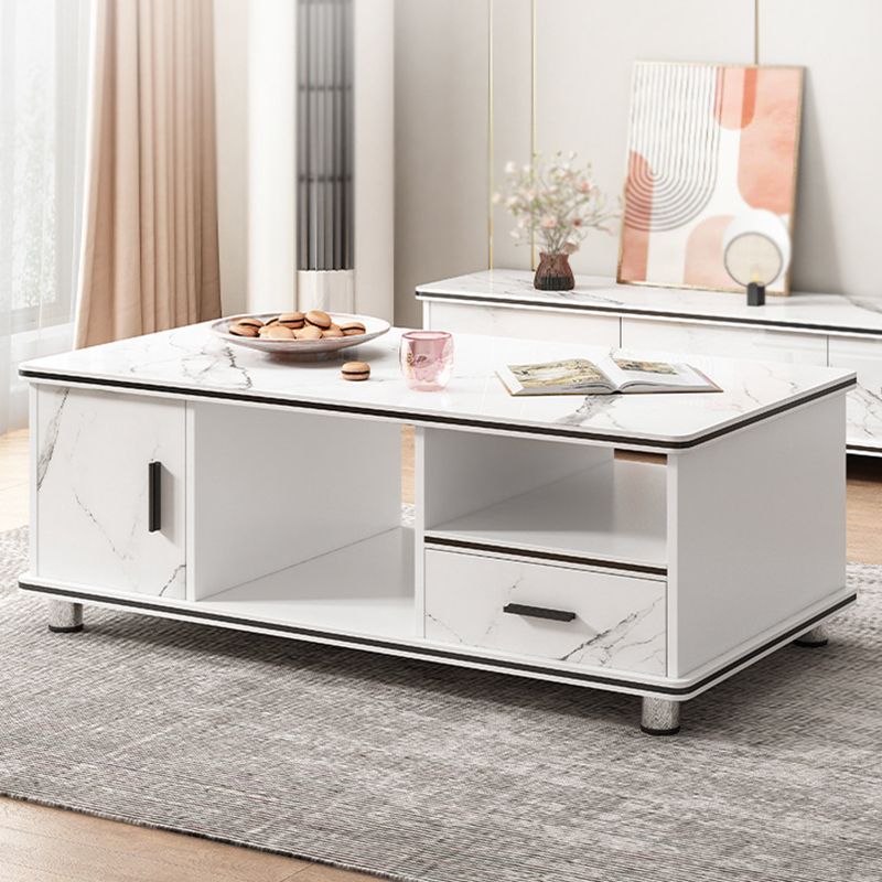Artificial Wood Coffee or End Table Rectangular Coffee Table with Storage Clearhalo 'Coffee & Accent Tables' 'Coffee Tables' 'coffee_tables' 'furn' 'furn_coffee_tables' 'Furniture' 'Living Room Furniture' 1200x1200_2e896eae-04f8-4078-9c7e-14ce19e614ee