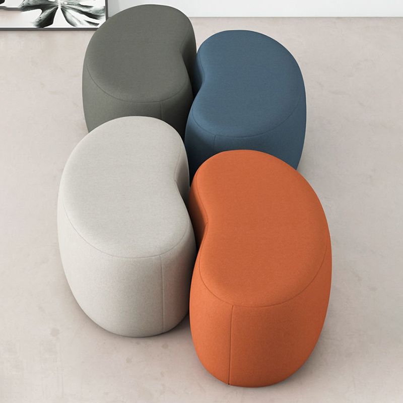 Modern Stain Resistant Standard Wedge Orange Leather Pouf for Home Decor Clearhalo 'furn' 'furn_ottomans_poufs' 'Furniture' 'Living Room Furniture' 'Ottomans & Poufs' 'ottomans_poufs' 1200x1200_2e8a687a-427c-4e40-aec8-44742e2e9047