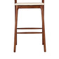 Scandinavian Indoor Bar Stools Solid Wood Bar Stool with Footrest