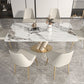 Luxury Sintered Stone Top Dining Set 1/2/5/6/7 Pieces Rectangle Kitchen Table with Chairs Clearhalo 'Dining Room Sets' 'Dining Tables & Seating' 'dining_room_set' 'furn' 'furn_dining_room_set' 'Furniture' 'furniture_dining_room_set' 'Kitchen & Dining Furniture' 1200x1200_2e8b28ec-62d5-4b0d-b16b-80ac9dabf5dc