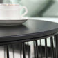 Iron Round Coffee or End Table Mid-Century Modern Frame Coffee Table Clearhalo 'Coffee & Accent Tables' 'Coffee Tables' 'coffee_tables' 'furn' 'furn_coffee_tables' 'Furniture' 'Living Room Furniture' 1200x1200_2e8bfca6-05f8-43ea-bdd6-402b0b7e4d52