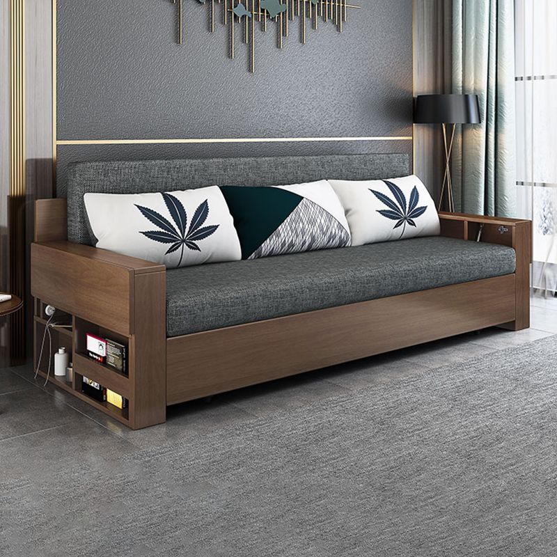 Dormita da 30 "divano dormiente contemporaneo futon grigio divano dormiente