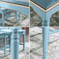 Rectangle 4 Legs Retro Modern Dining Table Two-Color Fixed Table of Solid Wood Clearhalo ' dining_table' 'Dining Tables & Seating' 'Dining Tables' 'furn' 'furn_dining_table' 'Furniture' 'furniture_dining_table' 'Kitchen & Dining Furniture' 'kitchen&dining_furn' 'kitchen' 'kitchen_dining_table' 1200x1200_2e8edec8-4dfb-4be9-ad29-78b364ddc498