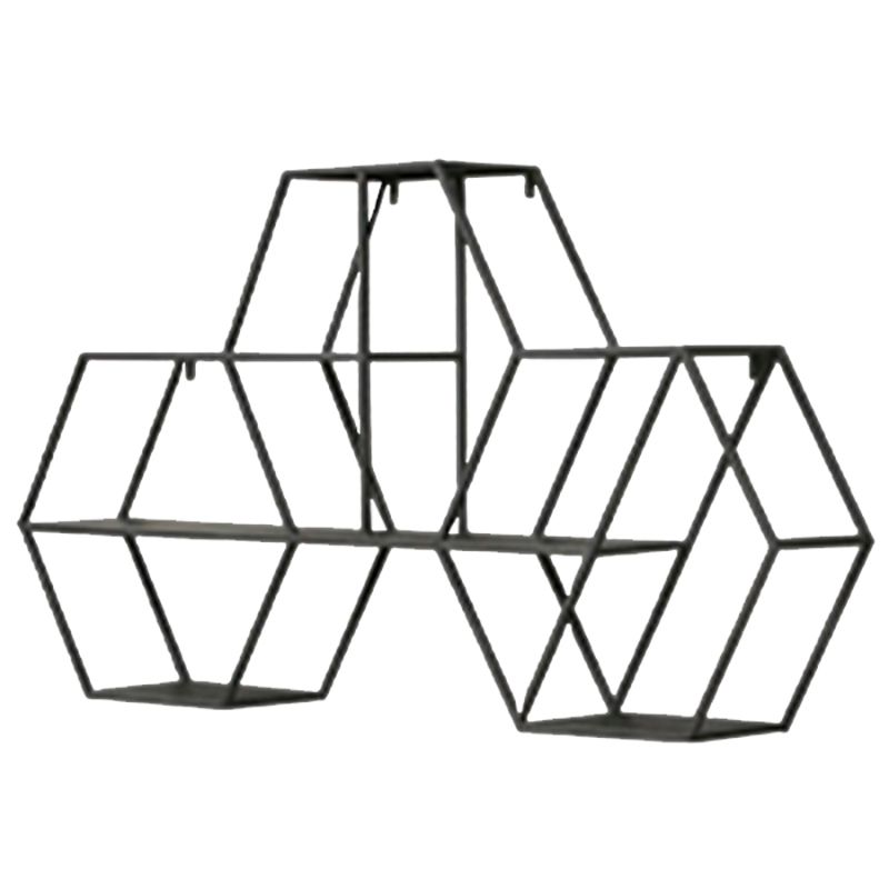 Industrial Metal -Bücherregal schweben 48,5 "L -Bücherregal für Heimbüro