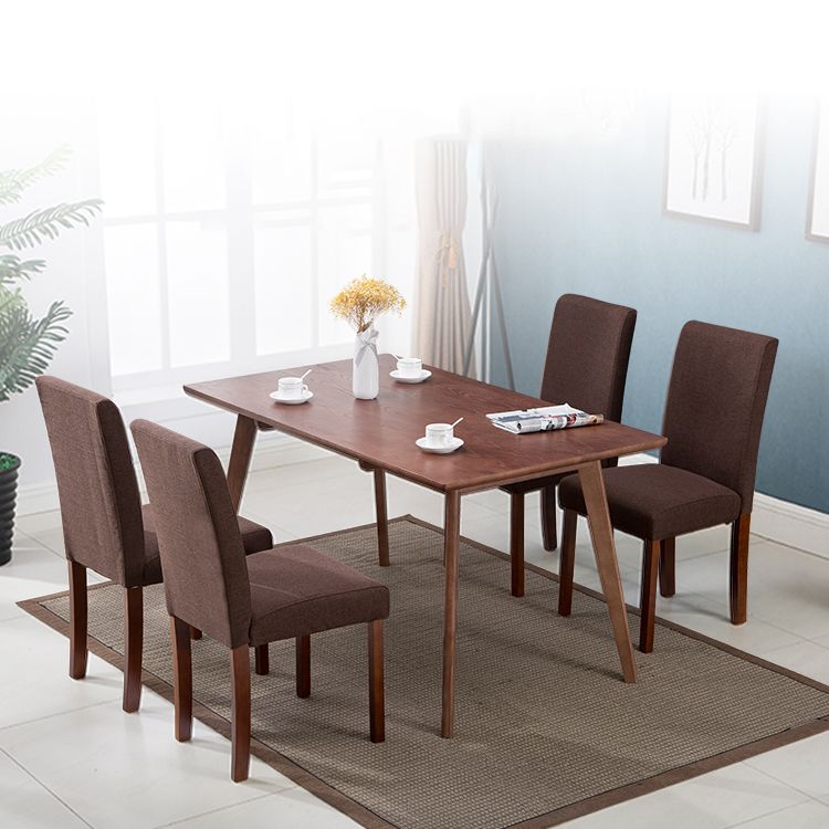 Contemporary Home Side Chair Parsons Back Upholstered Wood Dining Room Chair Clearhalo ' kitchen&dining_furn' 'Dining Chairs' 'Dining Tables & Seating' 'dining_chair' 'furn' 'furn_dining_chair' 'Furniture' 'furniture_dining_chair' 'Kitchen & Dining Furniture' 'kitchen' 1200x1200_2e8fb943-4205-4f14-93ed-2e0eaf34588a