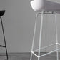 Taburetes de altura de mostrador de metal Glam con taburete de bar con reposapiés para interiores