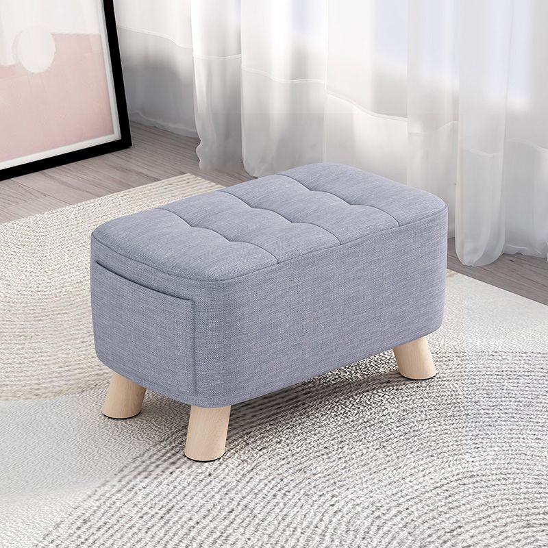 Modern Cotton Storage Pouf Plain Rectangle Tufted Chair Ottoman Clearhalo 'furn' 'furn_ottomans_poufs' 'Furniture' 'Living Room Furniture' 'Ottomans & Poufs' 'ottomans_poufs' 1200x1200_2e8ffaa2-fce1-4993-9695-d7eb102a240c
