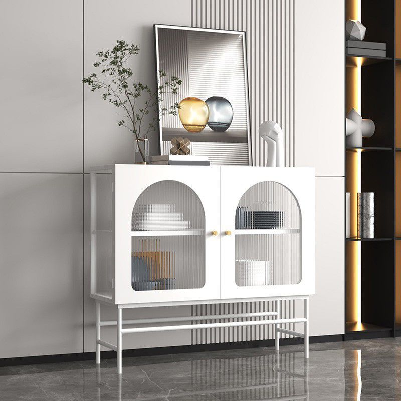 Mobile moderno in metallo Curio Porte in vetro Visualizzazione dell'armadio con gambe per soggiorno
