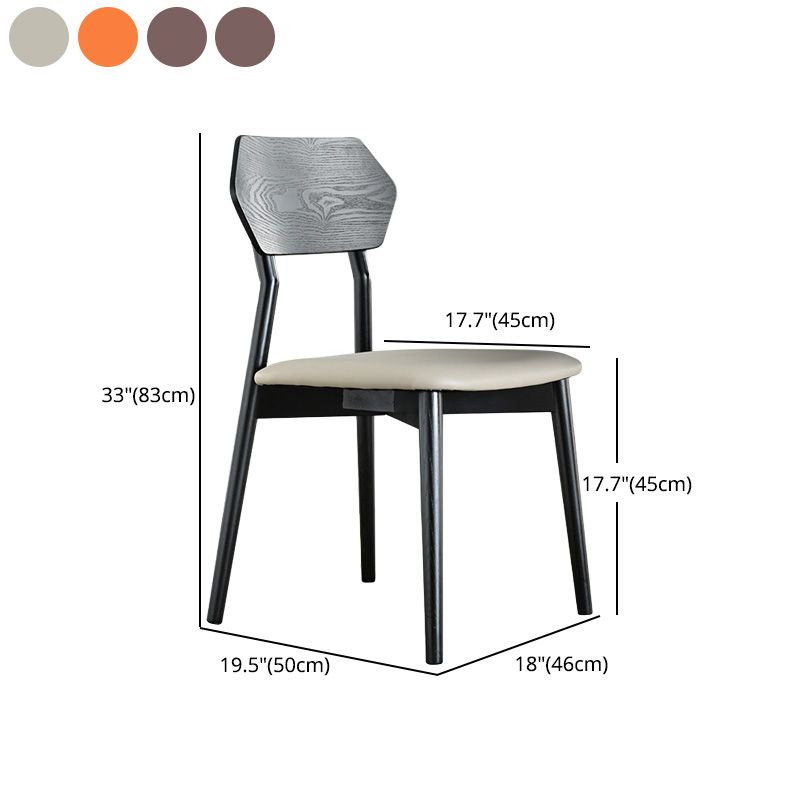 Armless Dining Room Chairs Modern Solid Wood Side Chairs for Dining Room Clearhalo 'Dining Chairs' 'Dining Tables & Seating' 'dining_chair' 'furn' 'furn_dining_chair' 'Furniture' 'furniture_dining_chair' 'Kitchen & Dining Furniture' 1200x1200_2e919a57-3d9b-4f95-9c32-b2dd59c05382
