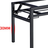 長方形の木材ライティングデスクインダストリアルスタイルの折りたたみオフィスデスク