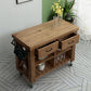 Industrial Stationary Kitchen Cart Wood Rectangular Kitchen Island Cart Clearhalo 'furn' 'furn_kitchen_islands_carts' 'Furniture' 'Kitchen & Dining Furniture' 'Kitchen Islands & Carts' 'kitchen_islands_carts' 1200x1200_2e95687d-d5bc-4752-bac5-d46b5ca6450e