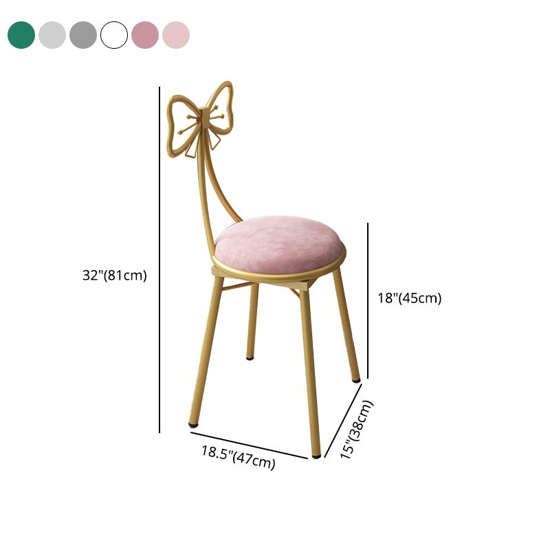 Scandinavian Style Open Back Dining Side Chair Upholstered Armless Dining Chairs Clearhalo ' kitchen&dining_furn' 'Dining Chairs' 'Dining Tables & Seating' 'dining_chair' 'furn' 'furn_dining_chair' 'Furniture' 'furniture_dining_chair' 'Kitchen & Dining Furniture' 'kitchen' 1200x1200_2e97cd71-ec60-4c04-9aeb-8e6dcaf7c806