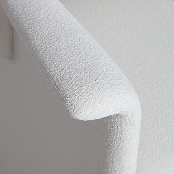 Silla de brazo de estilo moderno silla de comedor abierta de cuero de cuero para el comedor