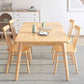 Rubber Wood Solid Wood Dining Table Set 1/2/5/7 Pieces Dining Set for Kitchen