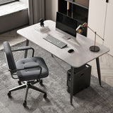 Rectangular Shaped Office Desk White/Black/Grey Writing Desk for Office Clearhalo 'furn' 'furn_office_desk' 'Furniture' 'Office Desks' 'Office Furniture' 'office_desk' 1200x1200_2e98d588-08e6-4417-b485-ee32a36dfc6d