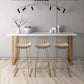 White Glam Style Bar Table in Metal and Faux Marble Bar Table Milk Tea Shop Bar Table Clearhalo 'Bar Furniture' 'Bar Tables' 'bar_tables' 'furn' 'furn_bar_tables' 'Furniture' 'furniture_bar_tables' 'Kitchen & Dining Furniture' 1200x1200_2e98fb75-e882-4108-9365-62d9b1976e9b