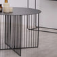 Mid-century Modern Iron Round Top Coffee Table Cross Legs Cocktail Table Clearhalo 'Coffee & Accent Tables' 'Coffee Tables' 'coffee_tables' 'furn' 'furn_coffee_tables' 'Furniture' 'Living Room Furniture' 1200x1200_2e9bc6d3-d9eb-4863-9d97-d94c6a51928c