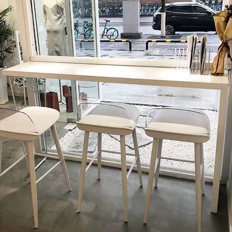 Modern Bar-height Table Solid Wood Top 41.3-inch Height Table Clearhalo 'Bar Furniture' 'Bar Tables' 'bar_tables' 'furn' 'furn_bar_tables' 'Furniture' 'Kitchen & Dining Furniture' 1200x1200_2e9c1a08-3753-46f8-bf6b-12a75856d518