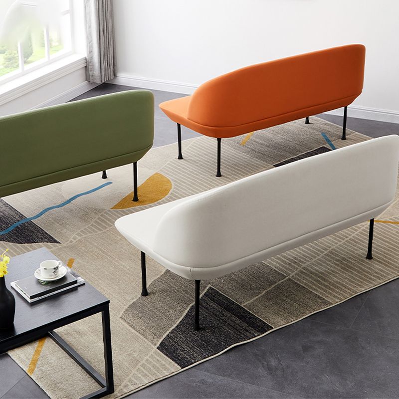 30.71" H Linen Armless Contemporary Sofa with Tight Back for Apartment Clearhalo 'furn' 'furn_sofas' 'Furniture' 'furniture_sofas' 'kitchen' 'kitchen_sofas' 'Living Room Furniture' 'Sofa' 'sofas' 1200x1200_2e9d2932-8897-4e5e-ab60-8c9d6a0ec3cf