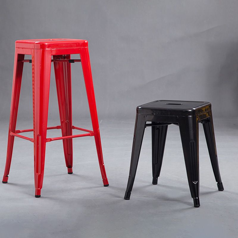 Industrial Style Armless Barstool Iron Counter Stools for Coffee Shop Clearhalo 'Bar Furniture' 'Bar Stools' 'bar_stools' 'furn' 'furn_bar_stools' 'furniture_bar_stools' 'Kitchen & Dining Furniture' 'kitchen&dining_furn' 'kitchen' 'kitchen_furn' Furniture' 1200x1200_2e9fd145-cb0c-45ef-9081-2e1d21fec386