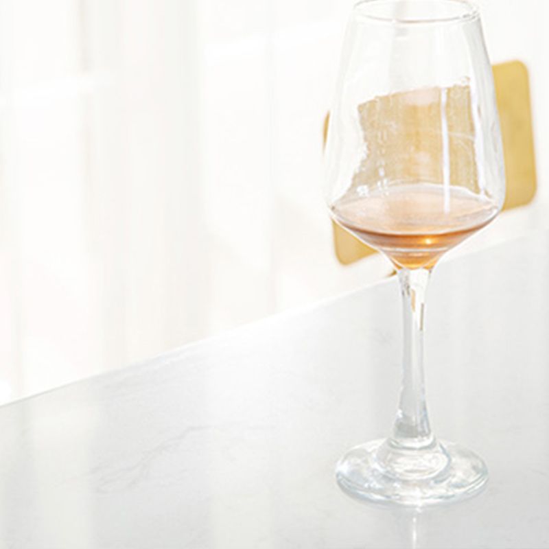 Trestle contemporain marbre bar table de vin rectangle du bar à hauteur table de cocktail en blanc