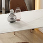 White Stone Top Dining Table Modern Dining Table with Sled Base Clearhalo ' dining_table' 'Dining Tables & Seating' 'Dining Tables' 'furn' 'furn_dining_table' 'Furniture' 'furniture_dining_table' 'Kitchen & Dining Furniture' 'kitchen&dining_furn' 'kitchen' 'kitchen_dining_table' 1200x1200_2ea5c986-5c65-4f65-9c36-b9ad5e23ca5b