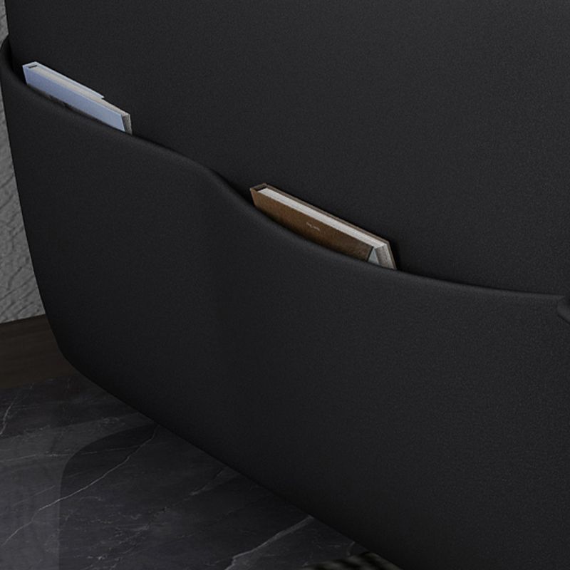 Faux Leather Square Arm Sofa/Sectional with Pillowed Back Cushions, Stain Resistan Clearhalo 'furn' 'furn_sectionals' 'Furniture' 'furniture_sectionals' 'kitchen' 'kitchen_sectionals' 'Living Room Furniture' 'Sectionals' 1200x1200_2ea66b47-a907-4d04-9c27-4095880e12e3