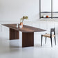 Solid Wood Modern Dining Table Rectangle Kitchen Furniture with Double Pedestal Base Clearhalo 'Dining Tables & Seating' 'Dining Tables' 'dining_table' 'furn' 'furn_dining_table' 'Furniture' 'furniture_dining_table' 'Kitchen & Dining Furniture' 'kitchen' 'kitchen_dining_table' 1200x1200_2eab1e38-03dc-4099-846c-225210e2cf0f