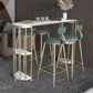 Glam Style Bar Table Set 1/3/5 Pieces Stone Fixed Counter Height Set for Indoor Clearhalo 'Bar Furniture' 'furn' 'furn_home_bar_bar_sets' 'Furniture' 'Home Bars & Bar Sets' 'home_bar_bar_sets' 'Kitchen & Dining Furniture' 1200x1200_2eac8ac3-fad8-4716-a8bf-837577c70a10